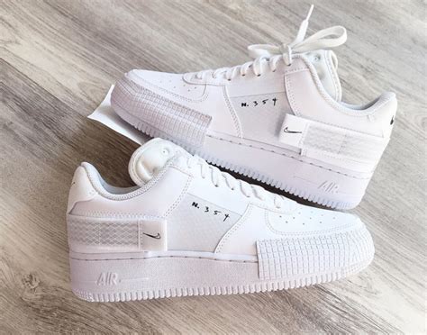 nike air force n 354 weiß|plain white af1.